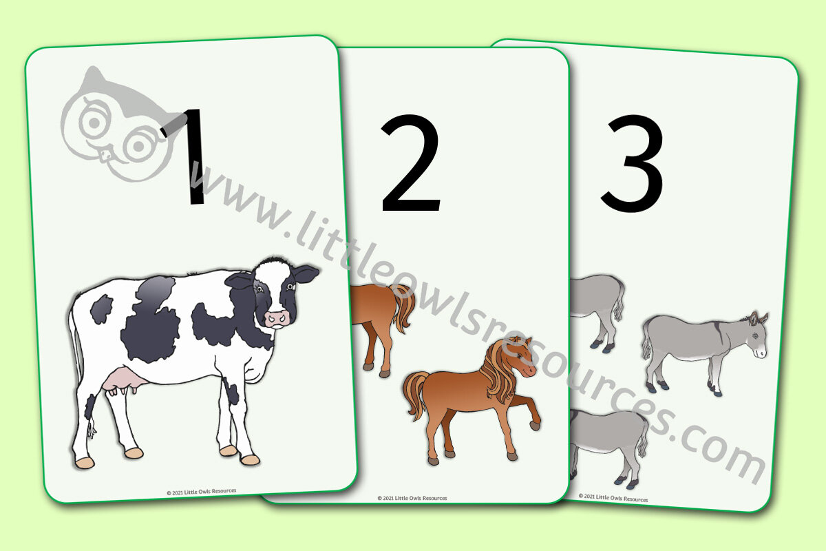 FREE 0-20 Farm Animal Counting printable Early Years/EY (EYFS)  resource/download — Little Owls Resources - FREE
