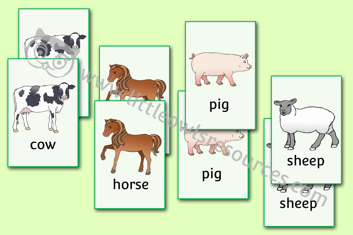 FREE Farm Animal Picture Snap printable Early Years/EY (EYFS)  resource/download — Little Owls Resources - FREE