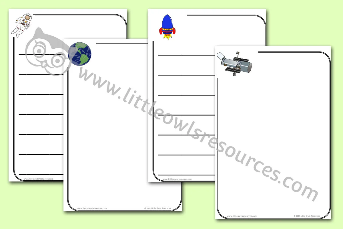 FREE Rocket/Space Writing Template Early Years (EYFS) Printable ...
