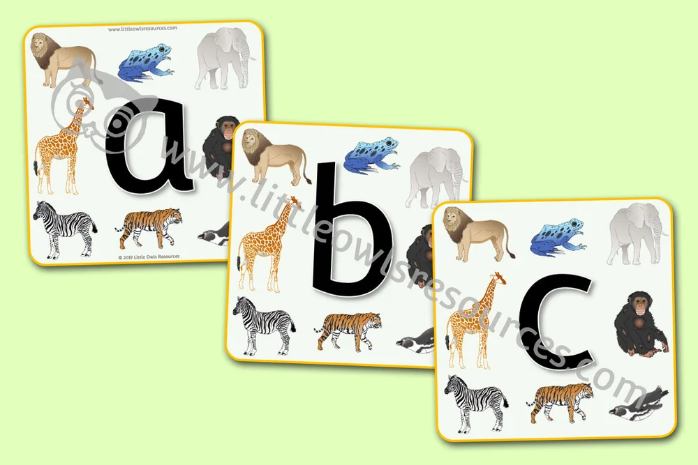 free zoo animal alphabet printable early years ey eyfs resource download little owls resources free