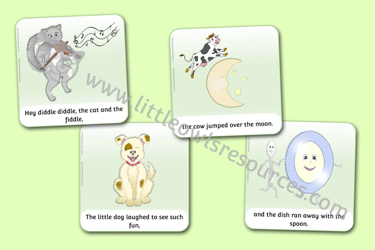 Free Hey Diddle Diddle Nursery Rhyme Printable Resources/Activities ...