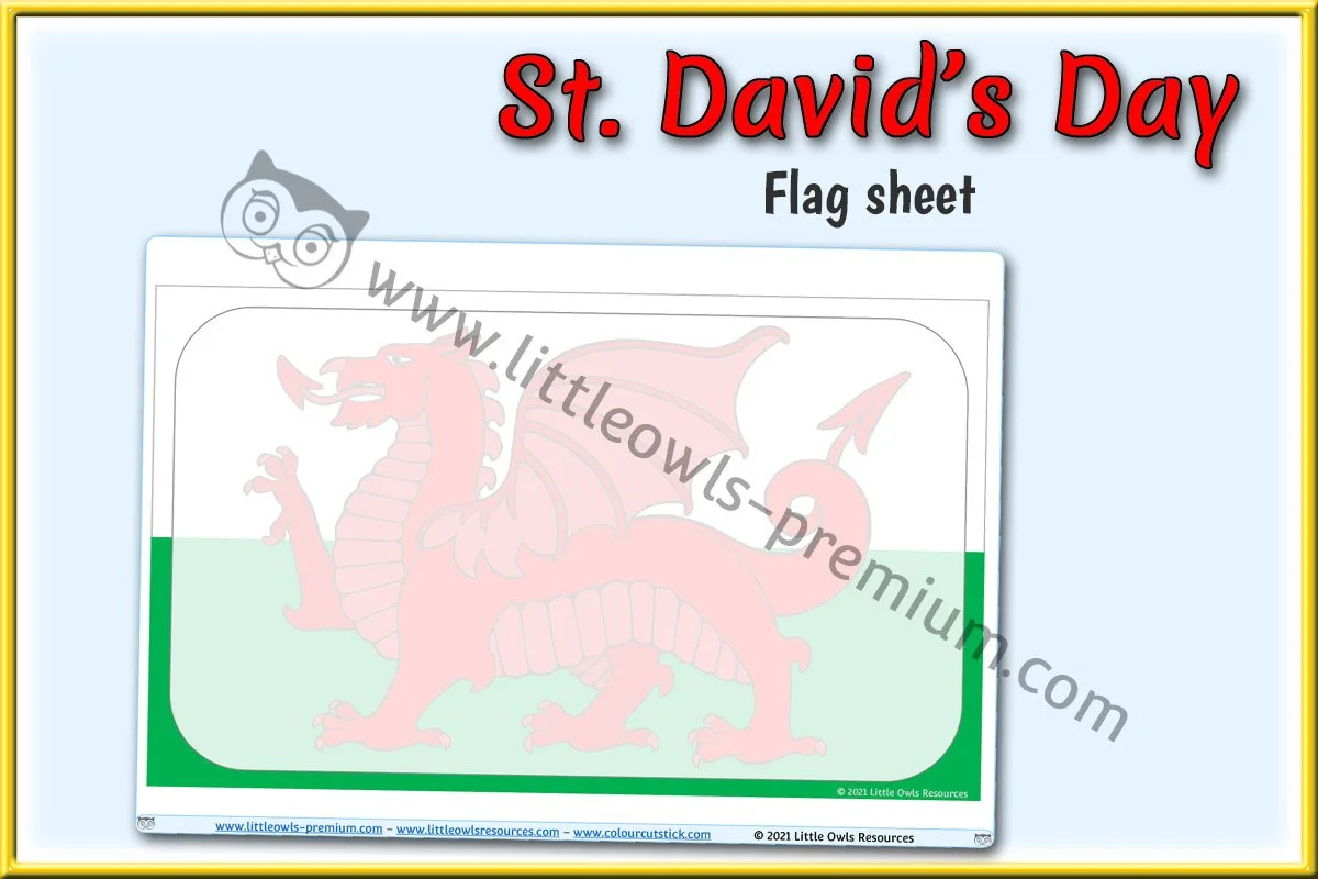FREE Welsh Flag Bunting printable Early Years/EY (EYFS) resource ...
