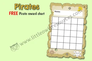 FREE Pirate Reward Chart Early Years (EYFS) Printable Resource — Little ...