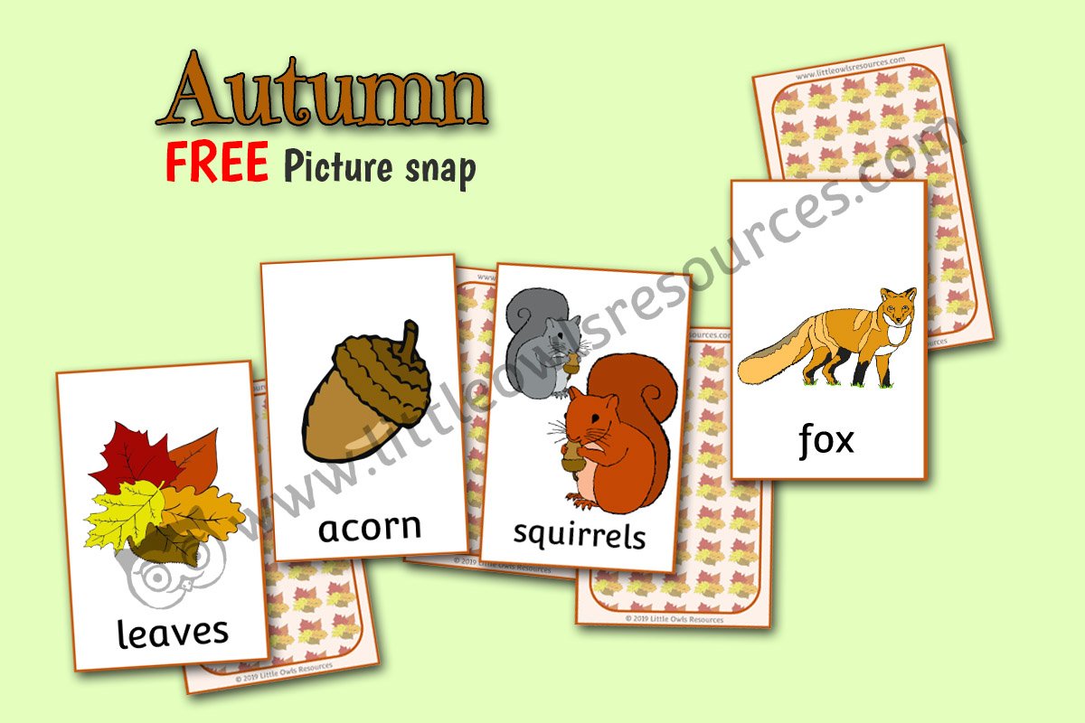 FREE Autumn Picture Snap printable Early Years/EY (EYFS) resource ...