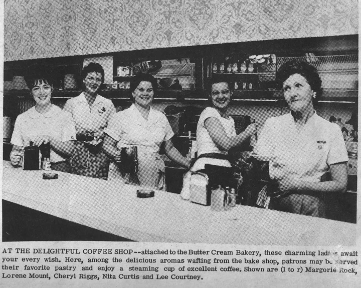 Buttercream diner waitresses (est. 1950s). Napa, CA