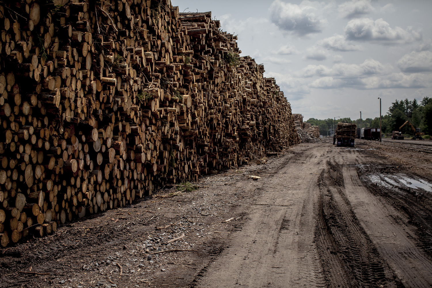 Paper Mill storage lot outside of Wausau, WI