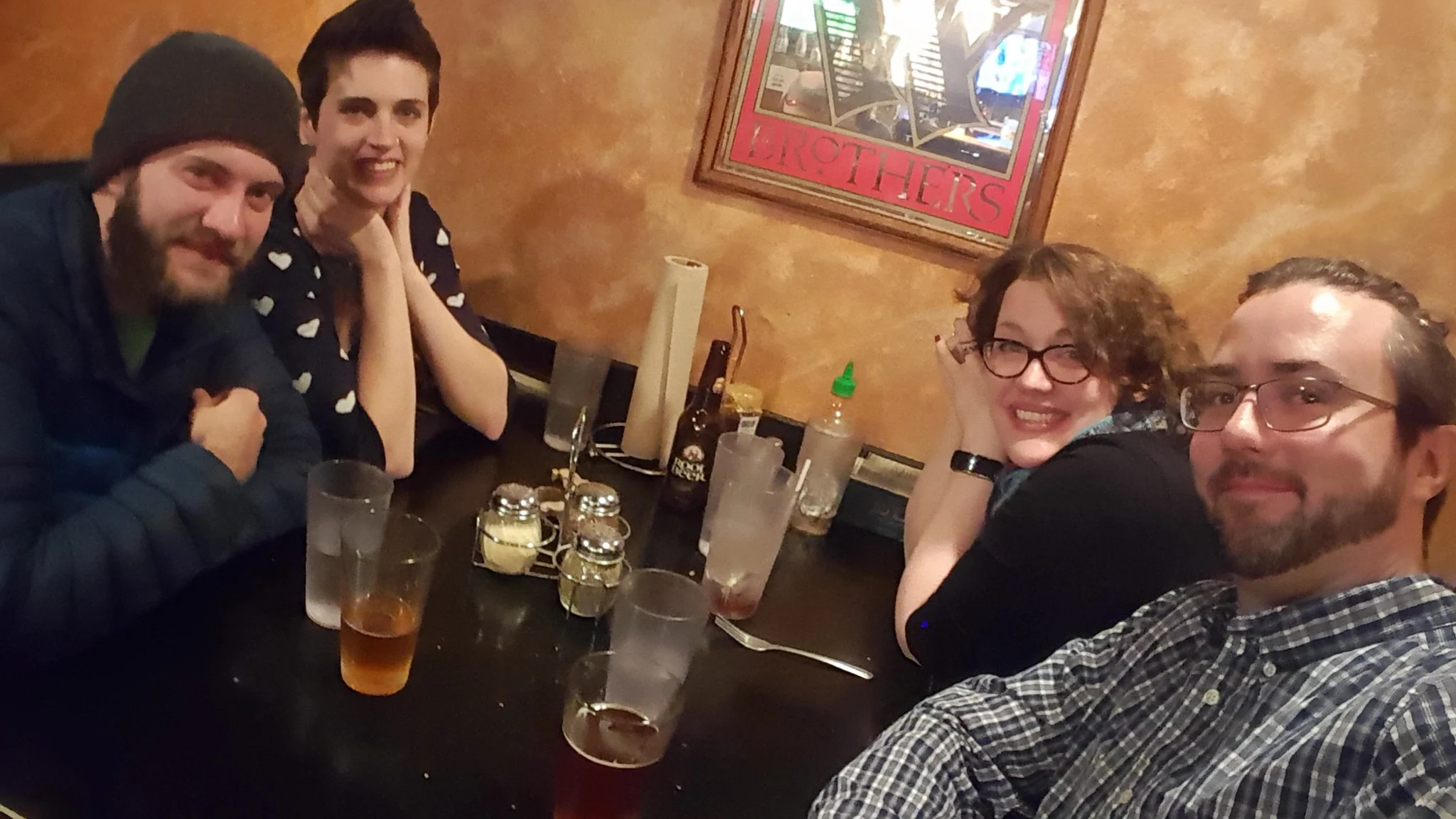 And some of the best pizza ever on our last night at Blind Onion .