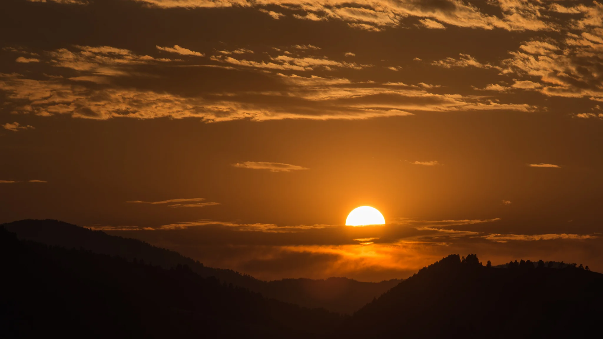 Saw the sunrise in Montana...