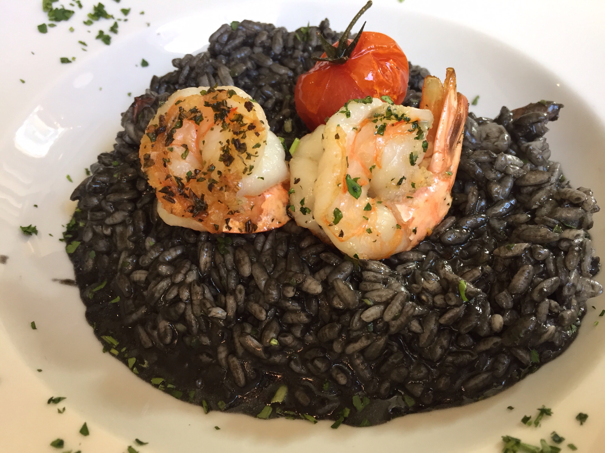 Squid Ink Risotto.