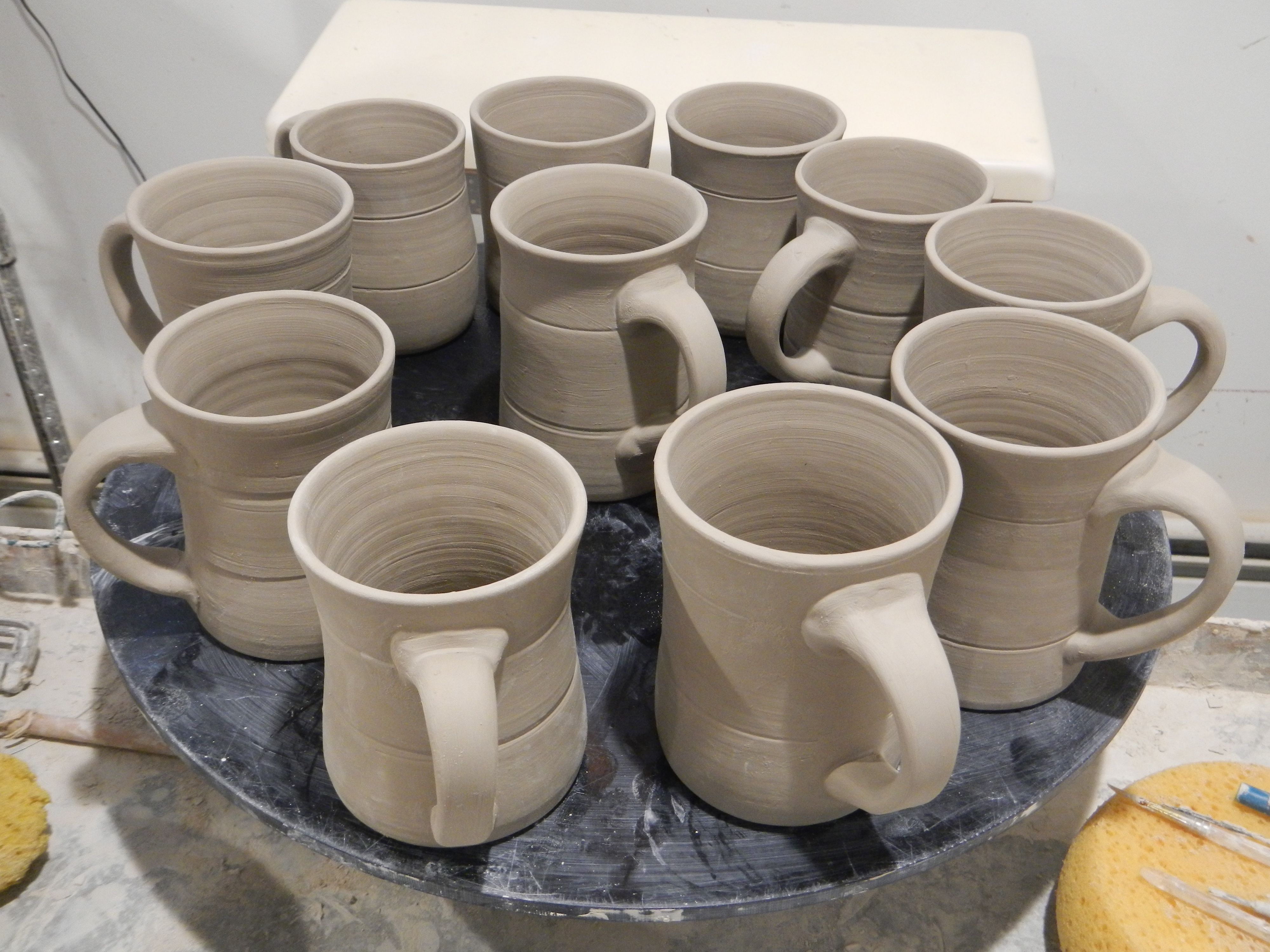 Cookie Jars with Hats and Stems