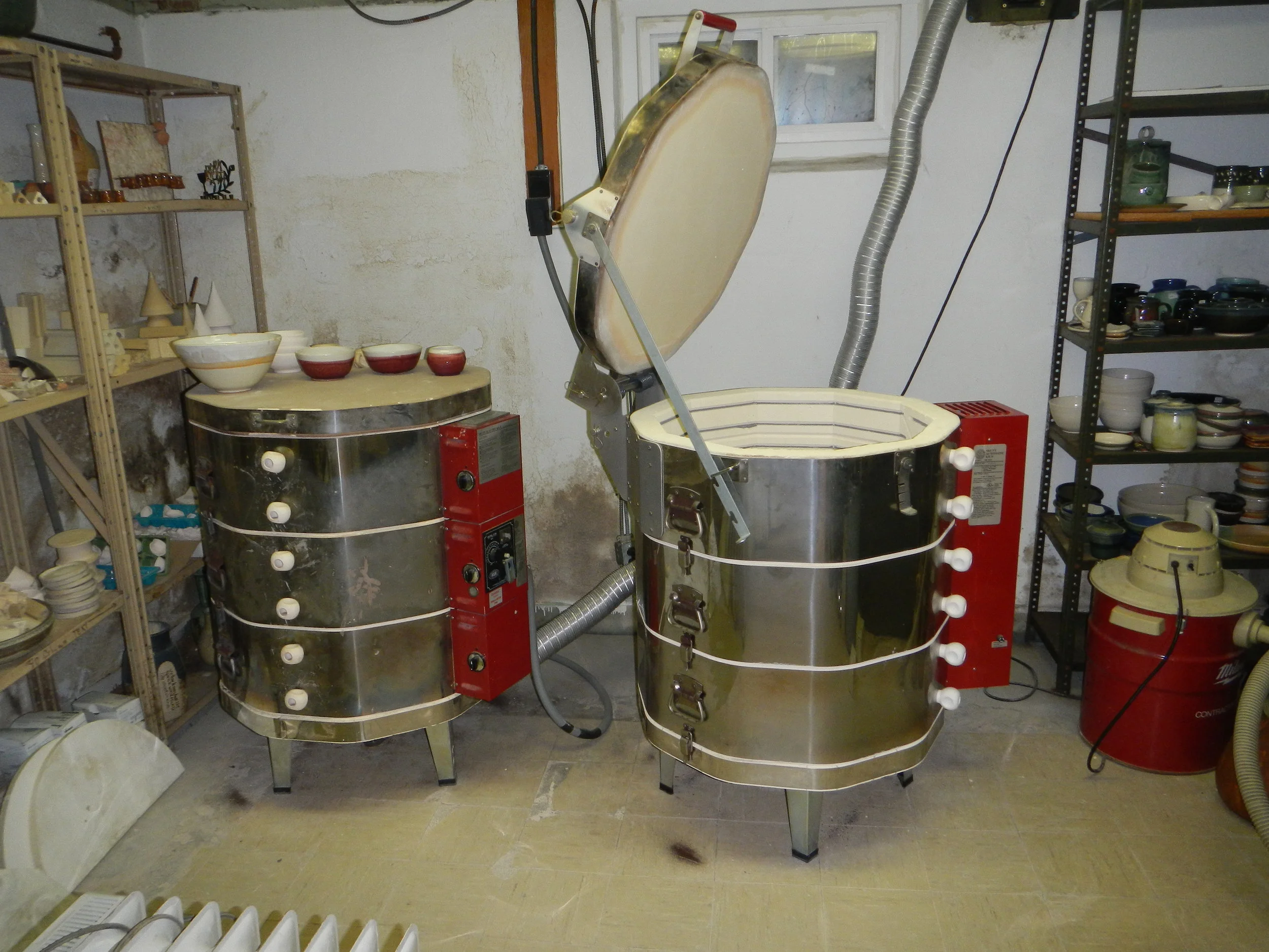 ...in my kiln room, which used to be a storage area...