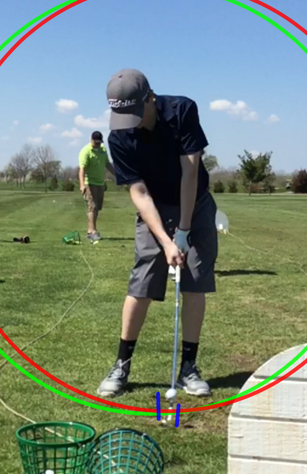 The before and after of low point control. Notice the low point has shifted in front of the ball for this shot off the ground.