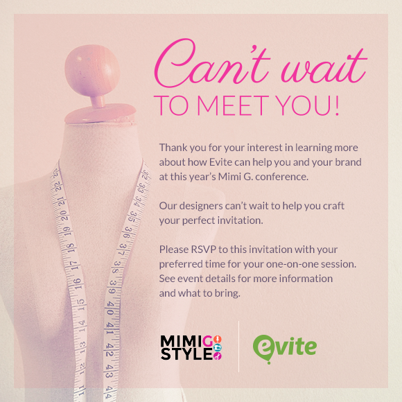 MimiG Conference RSVP Invitation