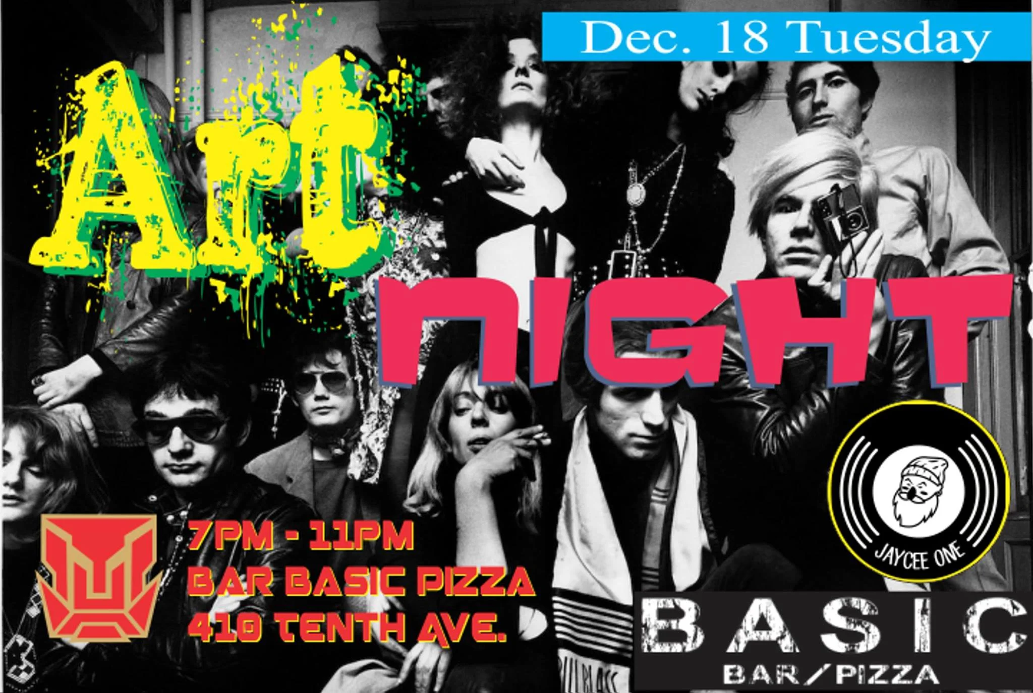 Art Night at Bar Basic Pizza