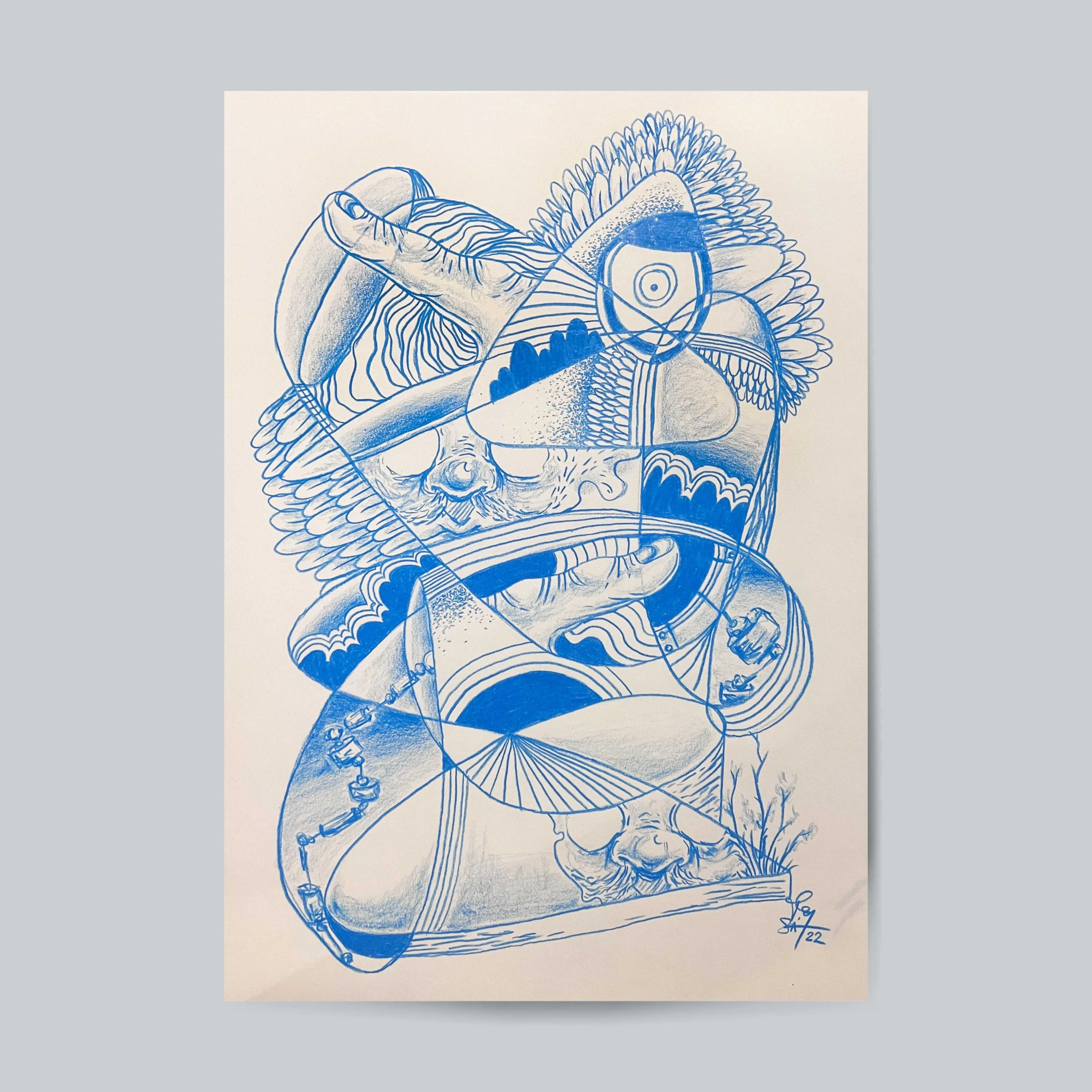 "A Word in Edgewise No. 1" 12" x 18" print