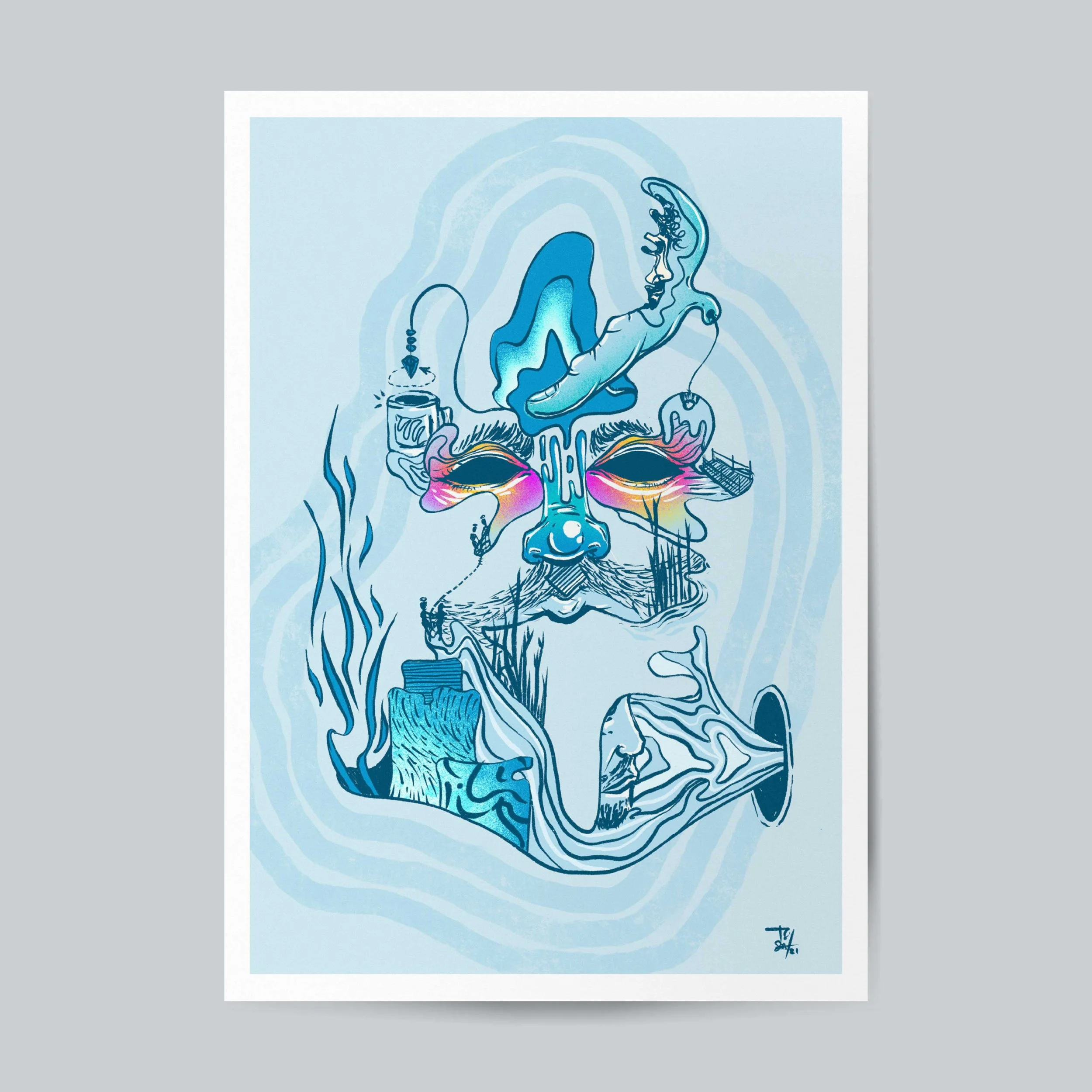 "Different Paths to Different Dimensions" 12" x 18" print
