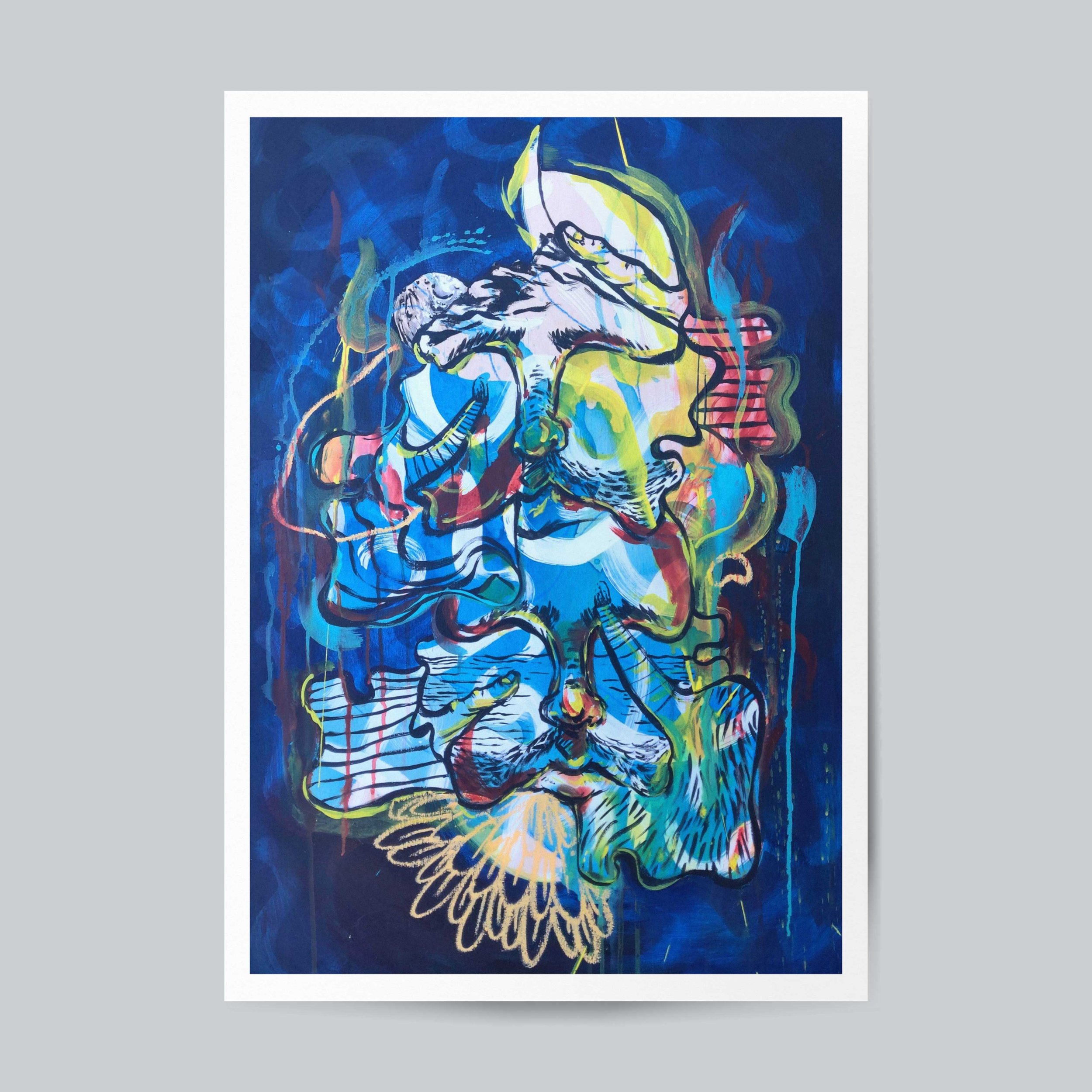 "Processing the Season" 12" x 18" print