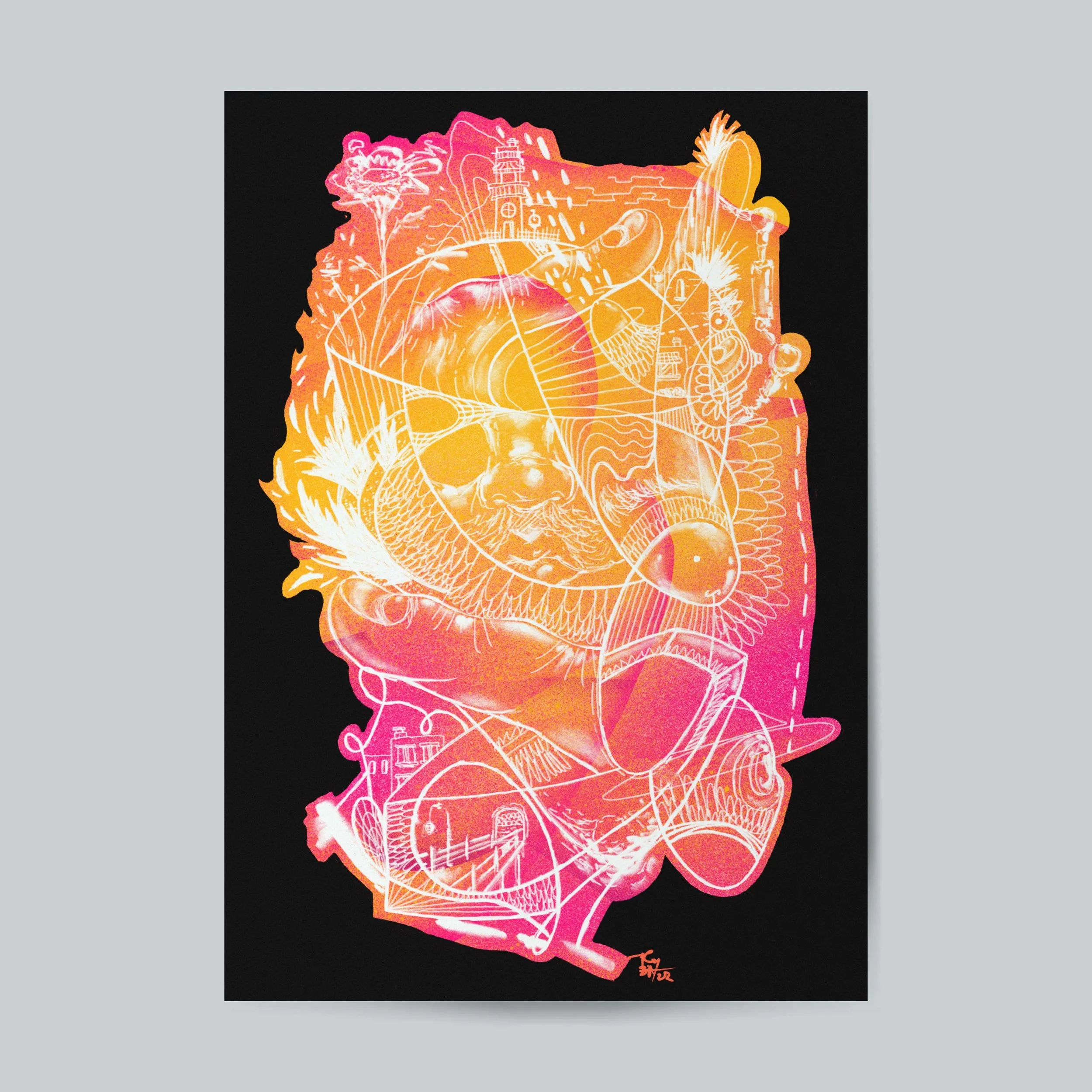 "Portrait of A Moment in Flux" 12" x 18" print