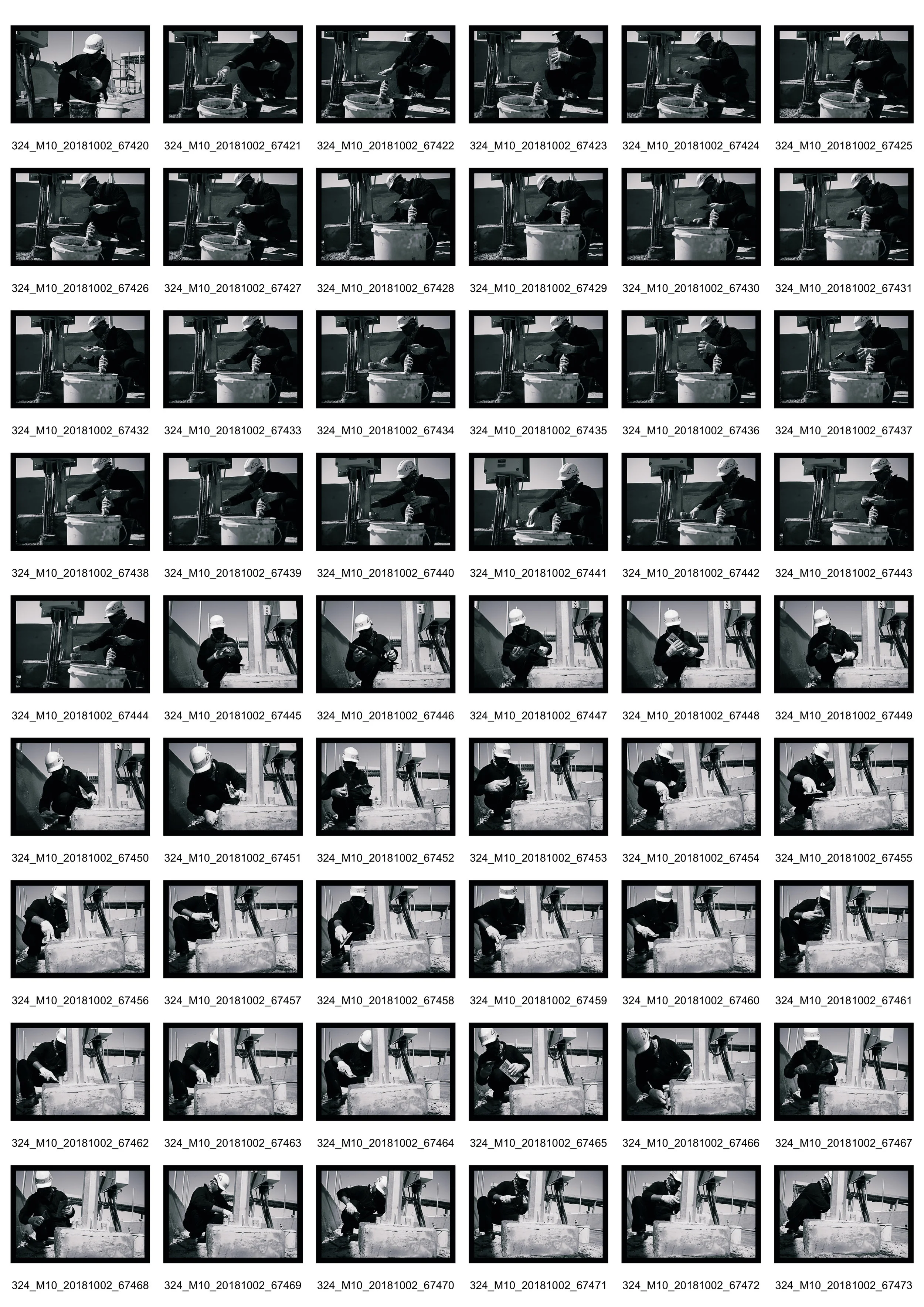 Person at Work I - Contact Sheet 2 of 2
