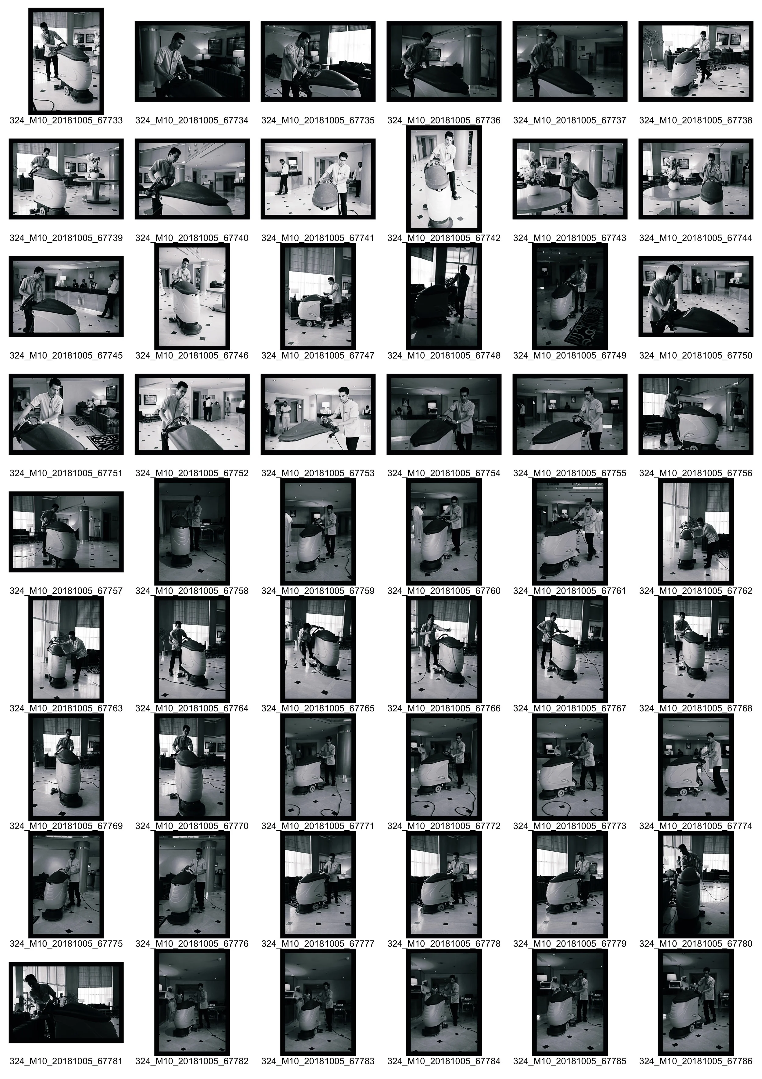 Person at Work III - Contact Sheet 1 of 3