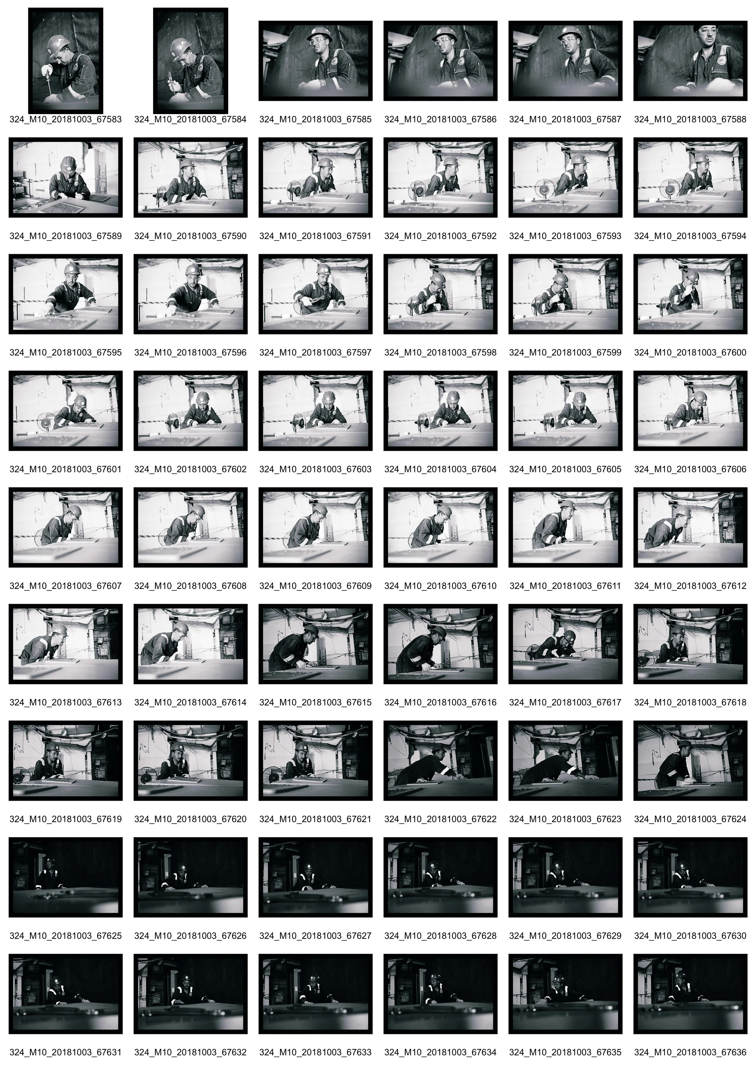 Person at Work II - Contact Sheet 2 of 4