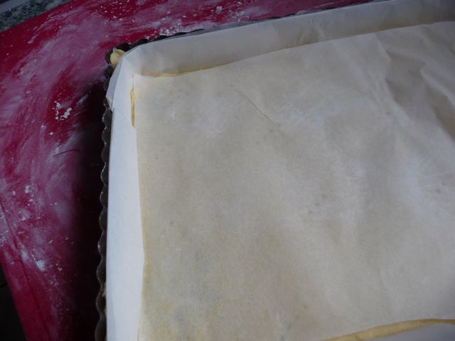 Tarte mit grünem Spargel