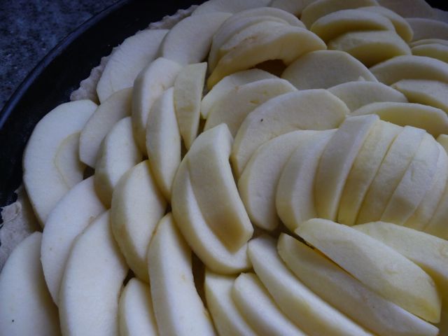 Französische Apfeltarte