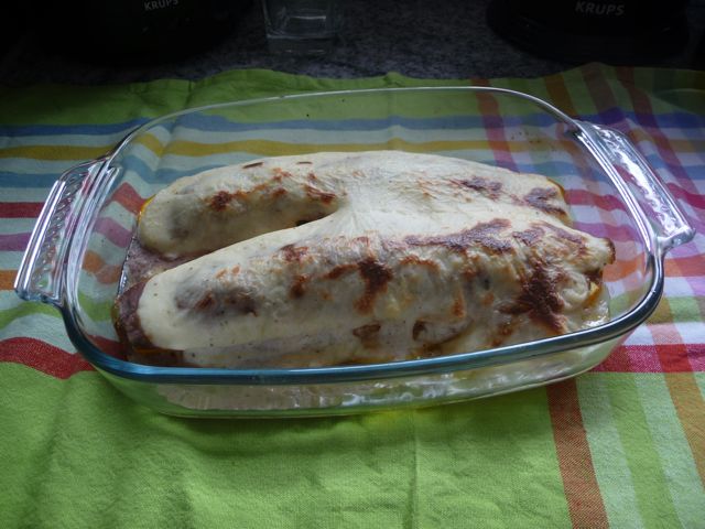 Gefüllte Zucchini