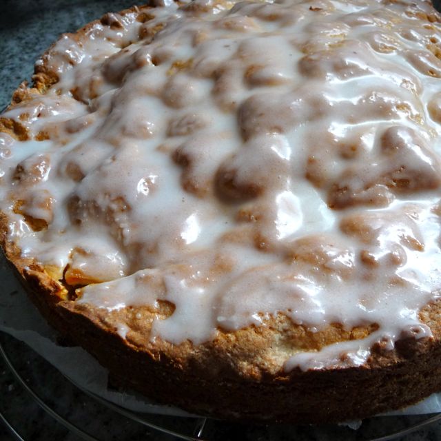 Gedeckter Apfelkuchen