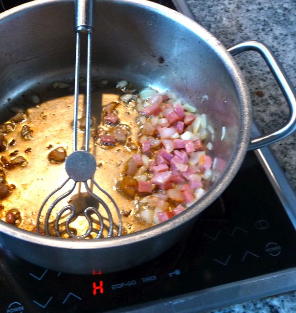 Linsen und Spätzle