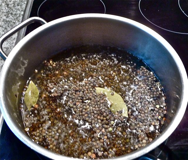 Linsen und Spätzle