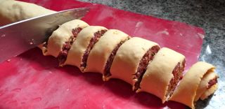 Gerollte Maultaschen