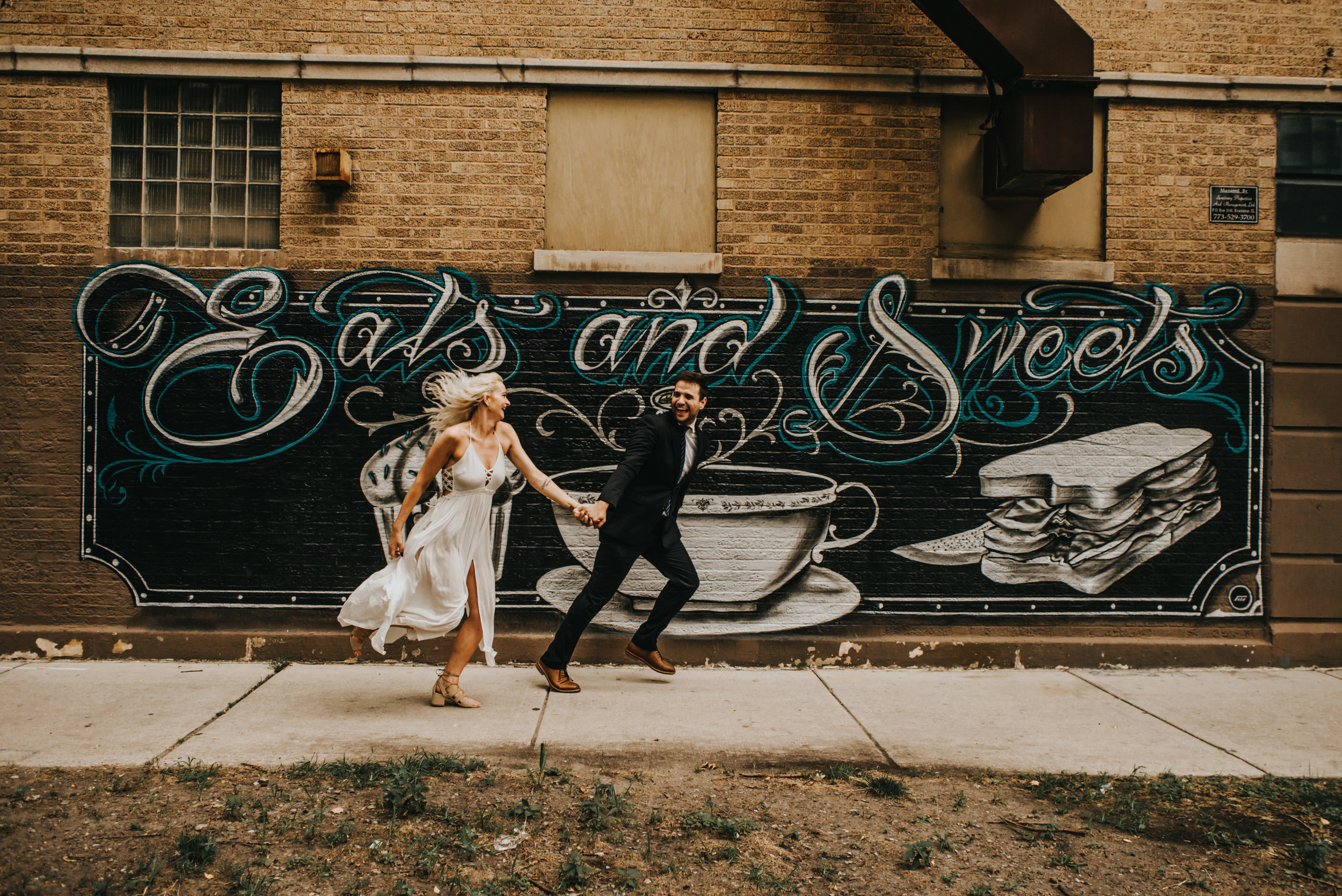   Gabrielle Daylor & Nick Southall  running during their session. What I love about this photograph was how amazing these two are, they genuinely are so amazing together it's ridiculous! So happy to be able to call them friends. 