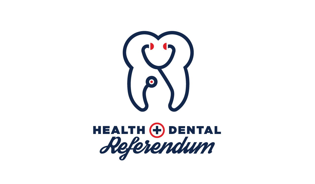 SAMU Health & Dental Referendum Logo Design by Rebecca Dalke