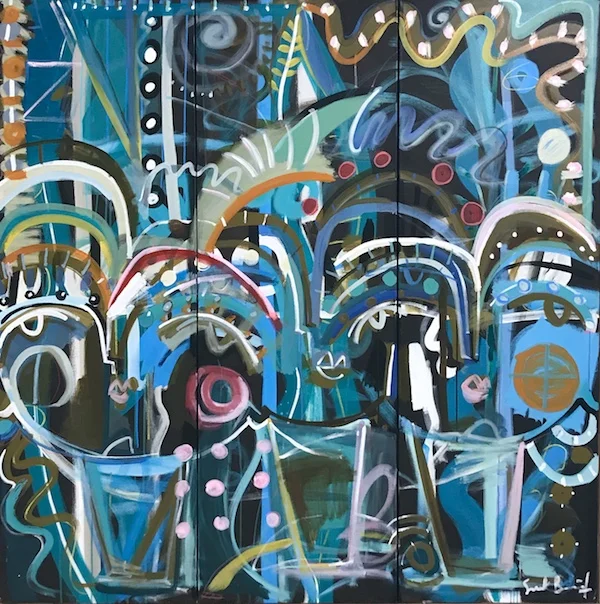 In the Middle 60x60 Triptych on canvas.jpg