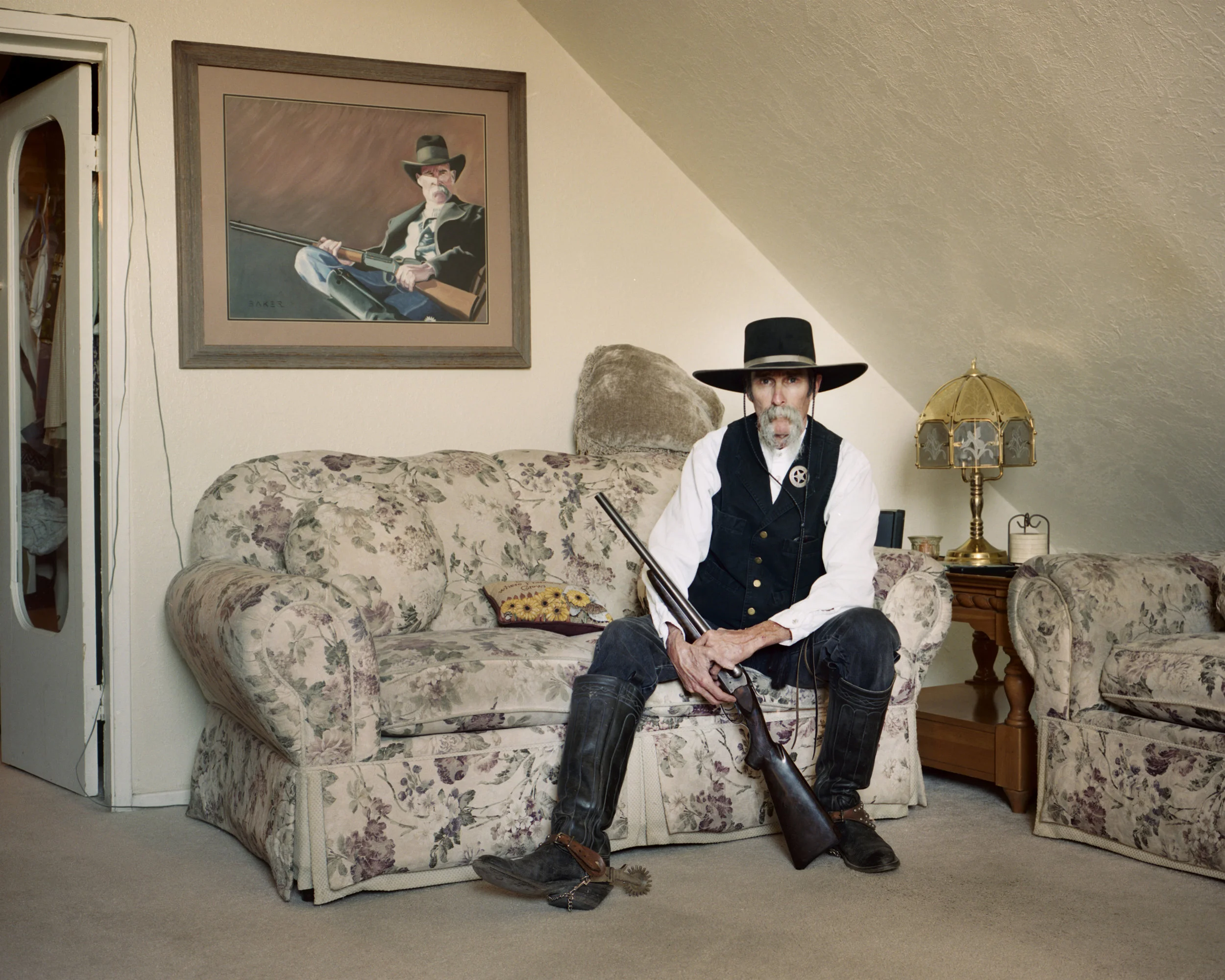 Rick Ireland With Painted Portrait.jpg