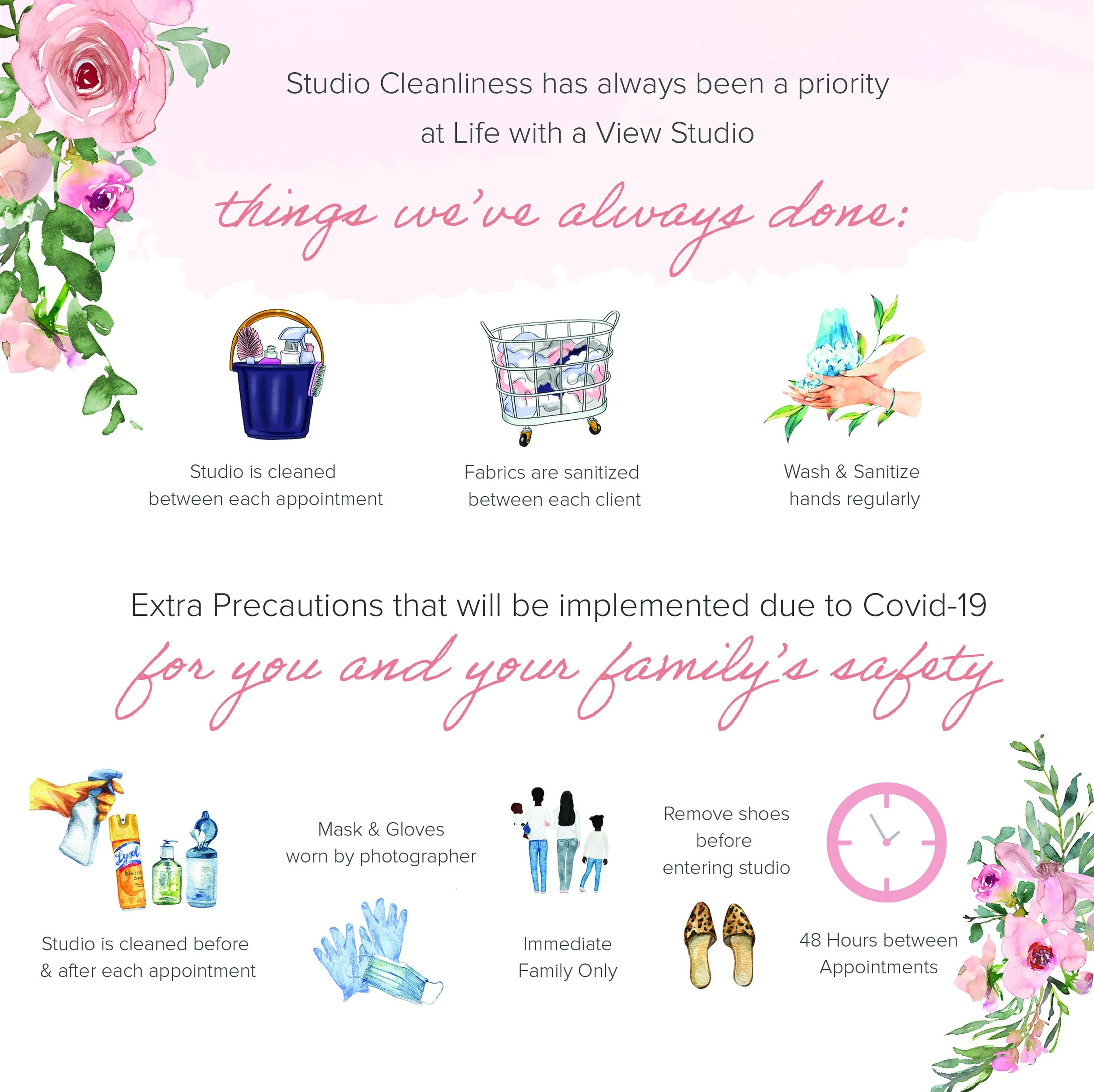 Our Studio is Back Open....with some changes for your safety