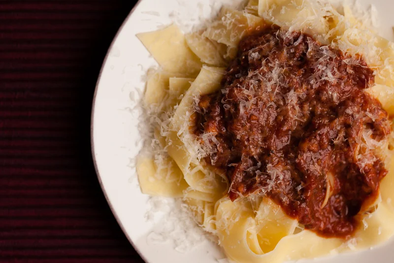PAPPARDELLE WITH TOMATO SAUCE