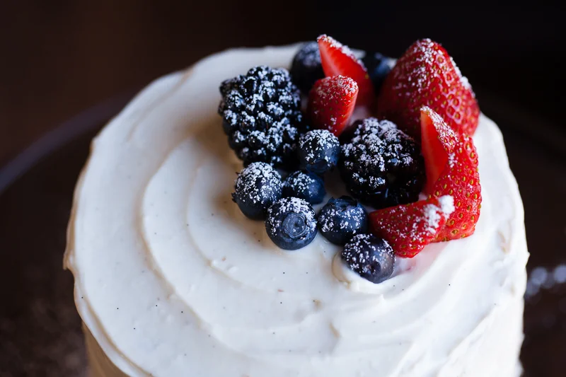VANILLA POPPY SEED BIRTHDAY CAKE