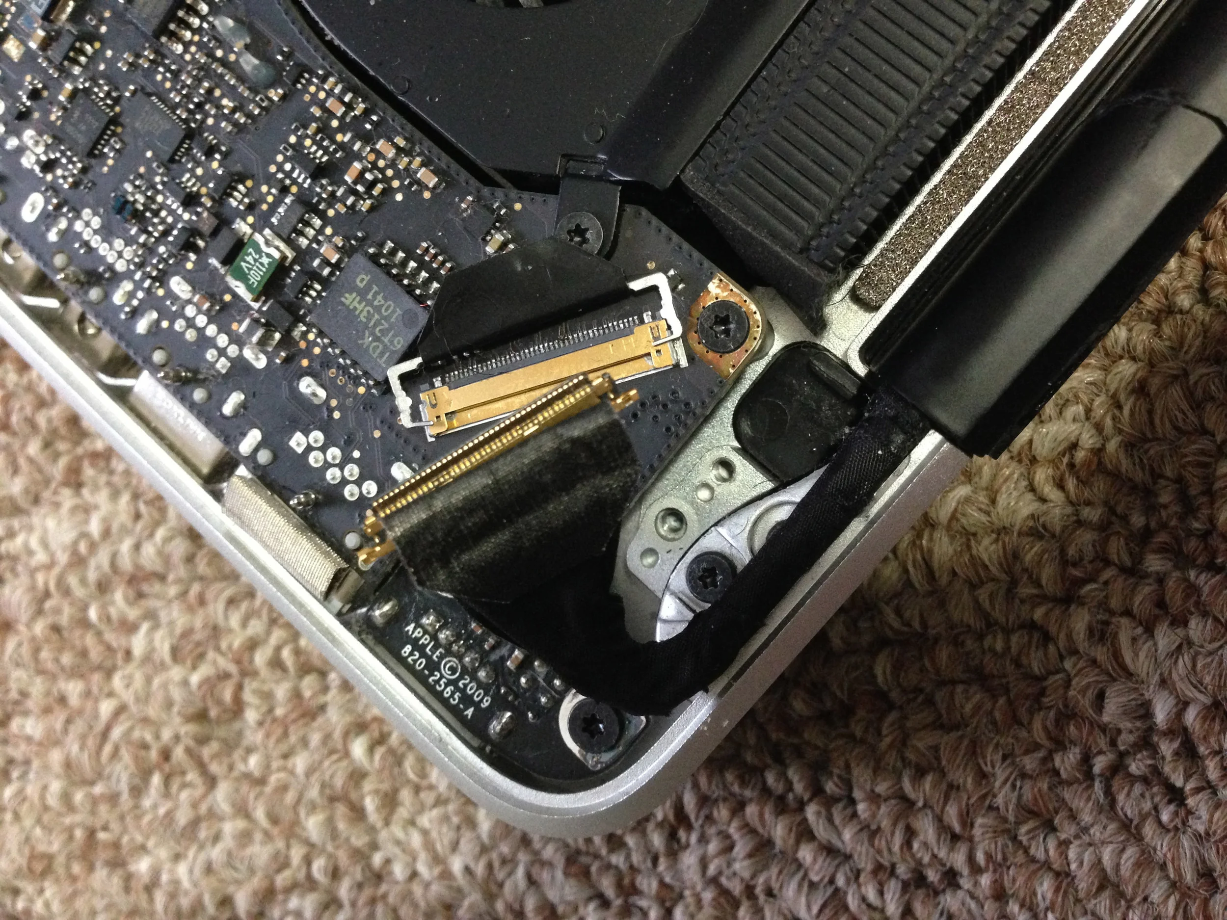 Remove connectors.