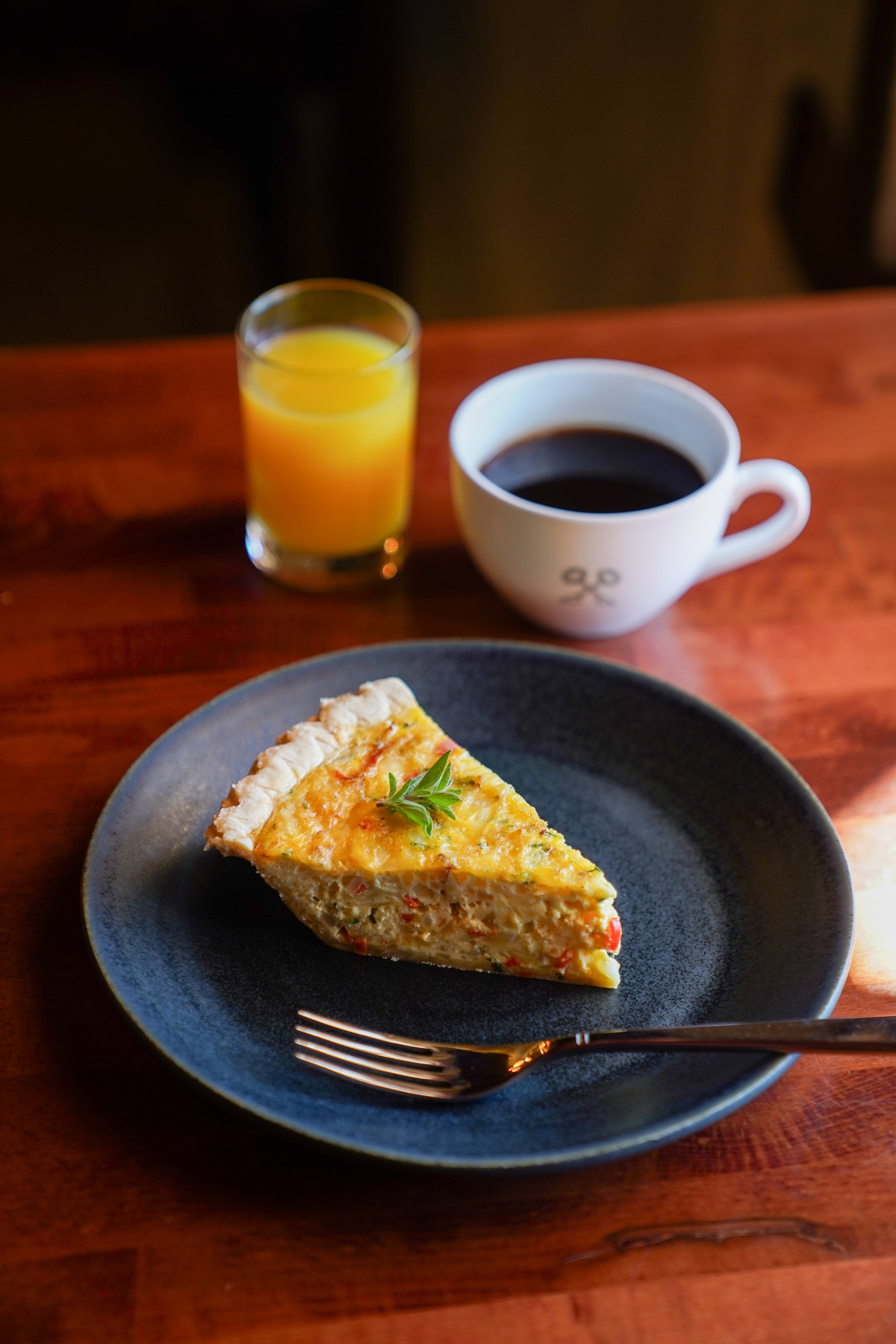 Roasted Cauliflower &amp; White Cheddar Quiche