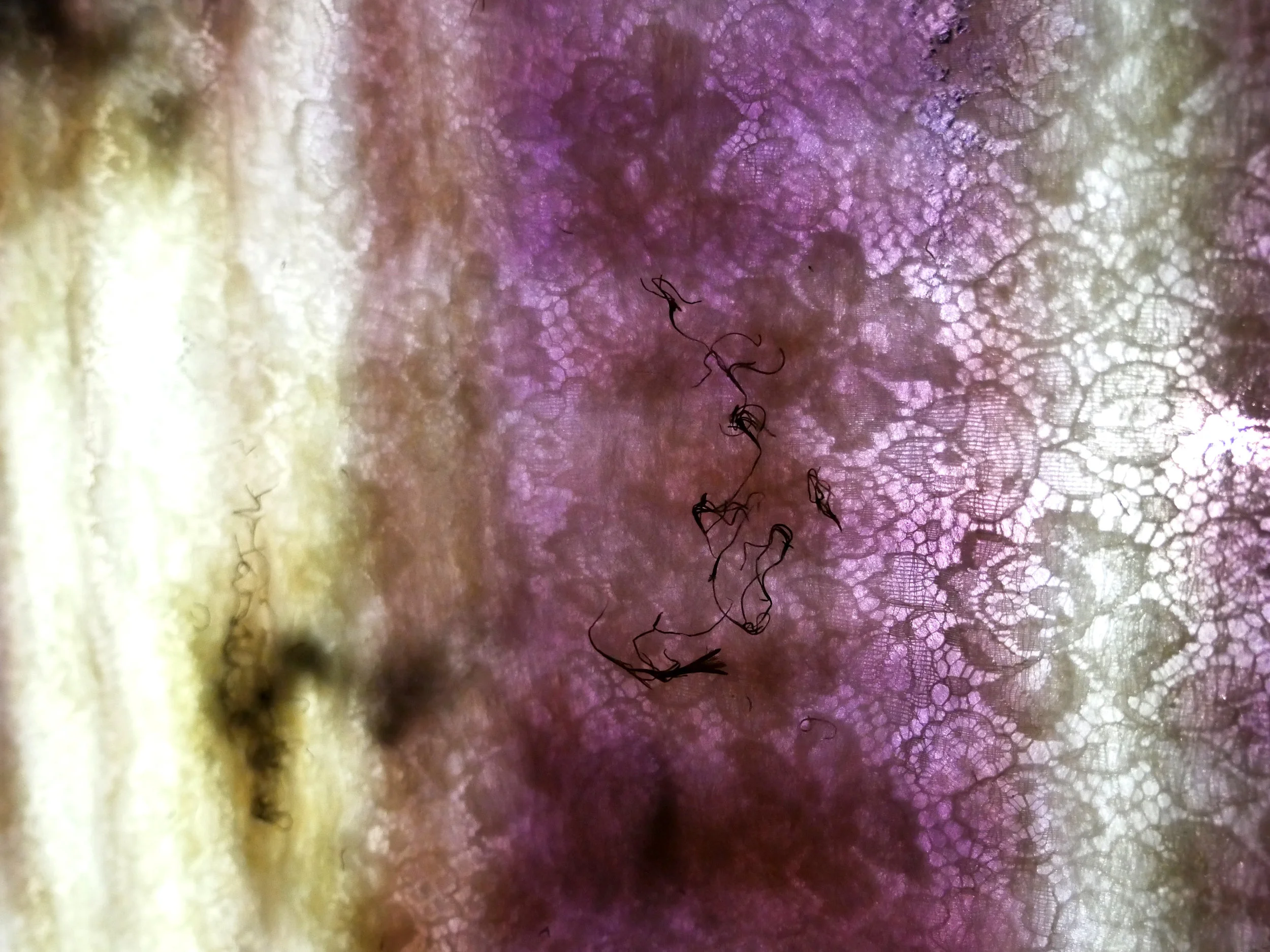 Detail of screen viewed from behind.