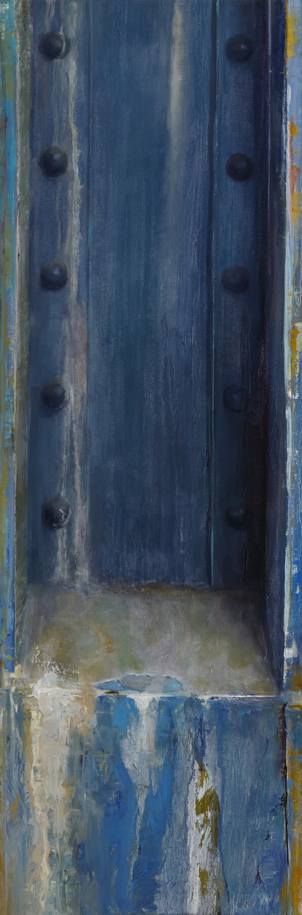 "Blue III", 12x36 inches, 2021