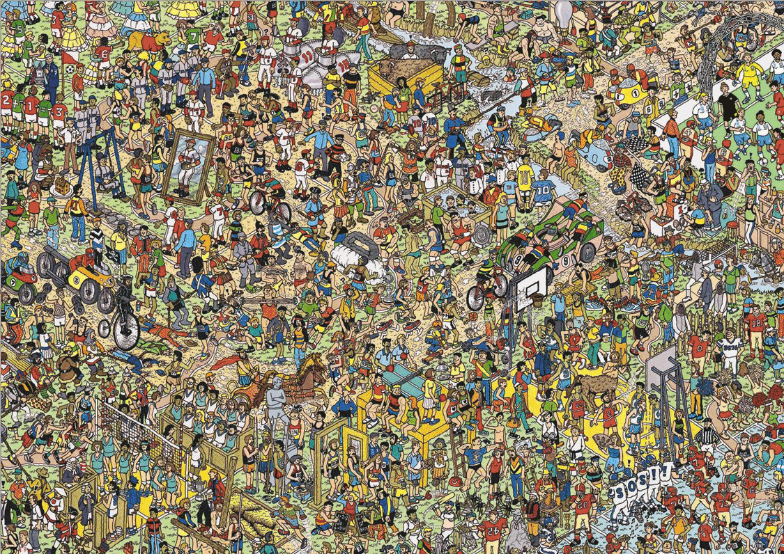 Don't lose your wallet in Vegas. It will be like a Where's Waldo hunt to find it!