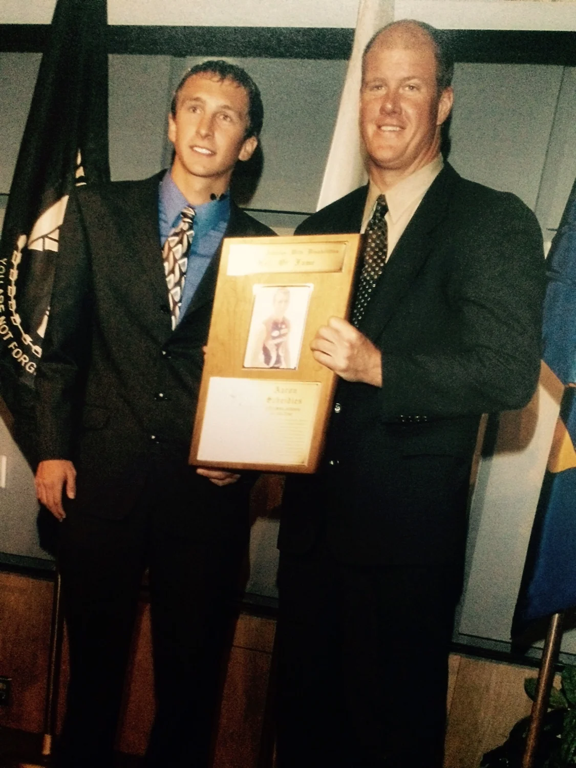 In 2004, I was inducted into the Athletes With A Disability Hall of Fame. Former MLB pitcher Jim Abbott spoke and inducted the class of inductees into this very group that gets selected for this honor. 
