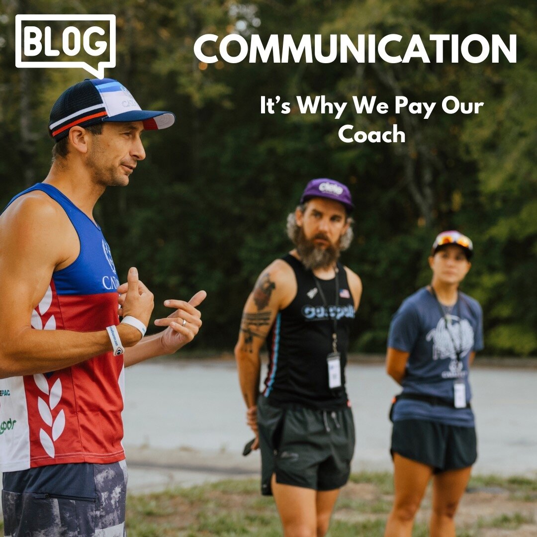 Hot off the press Blog @teammpi We pay our coaches but sometimes fail to realize what we are really paying them for. We shouldn't be paying them for the training plan. We should be paying them for the communication which leads to modification and pro