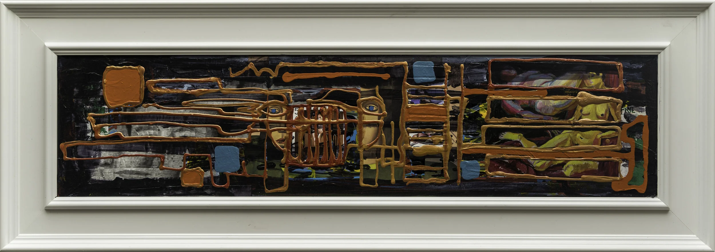 "Third Degree" 2018 Mixed Media on Canvas 
