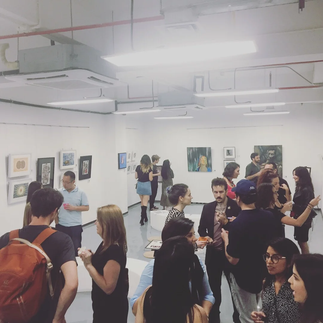Opening event of ISZAF’s “Call &amp; Response” show at Jardin Orange Artist Residency, May 2018