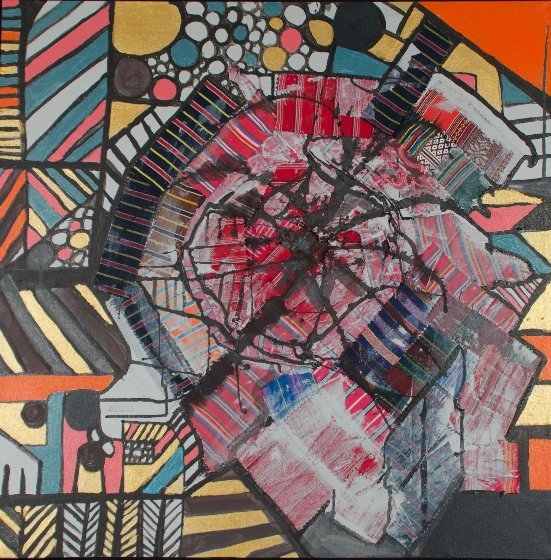 “You” - 2013 - 90cm x 90cm -mixed media on canvas