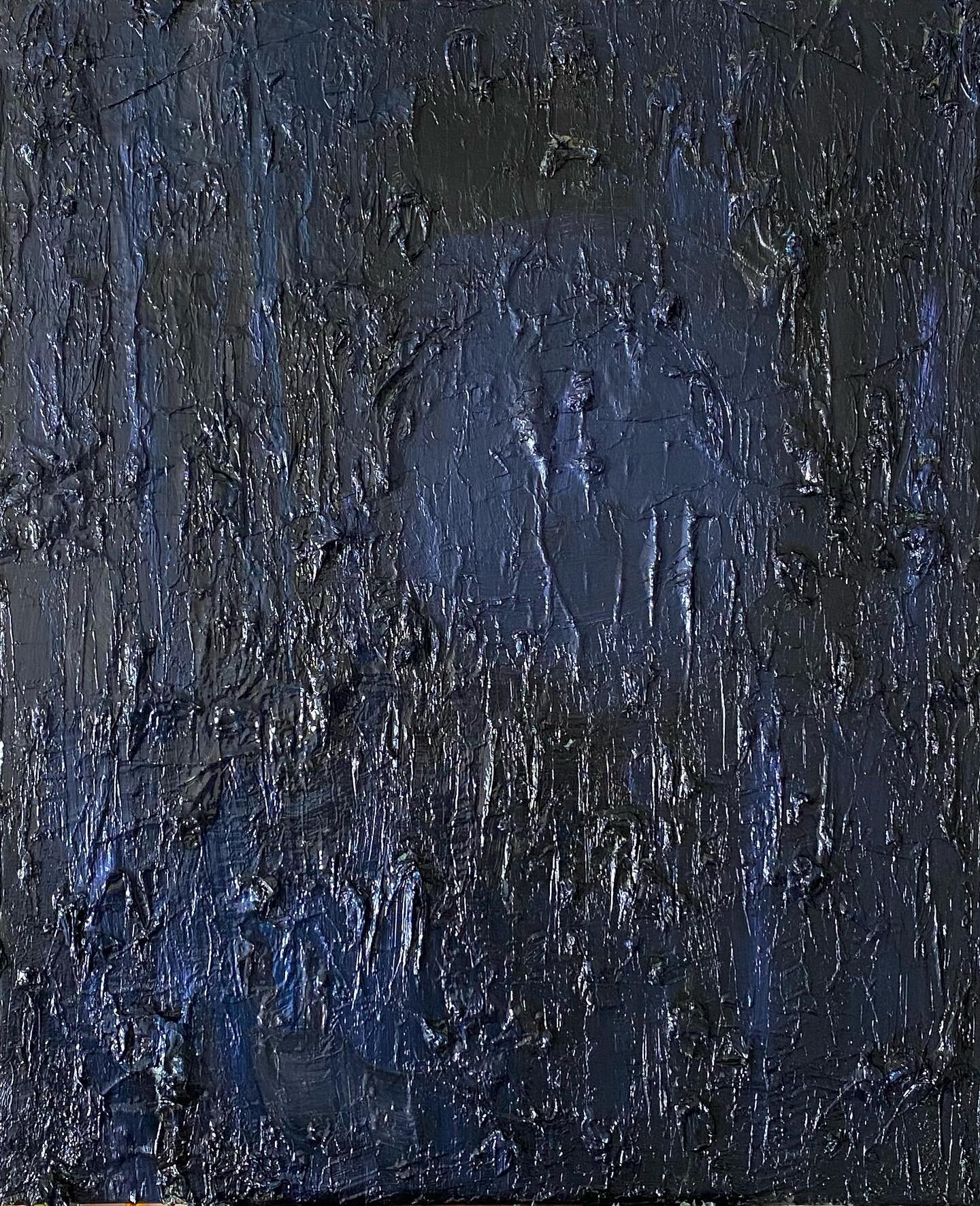 &ldquo;Moon 01&rdquo; Mixed media on canvas #moon #autumnmoon #moonfestival #blackpaintings #abstractart #abstractpainting #abstract